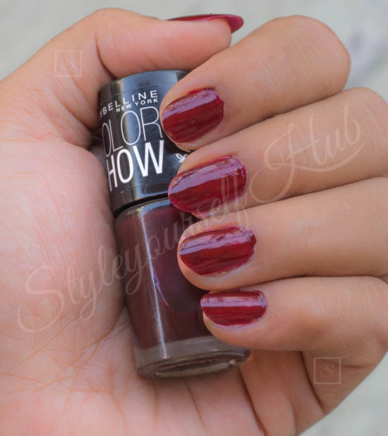 Color Show Molten Maroon Nail Polish