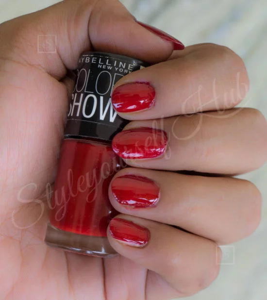 Color Show Downtown Red Nail Polish