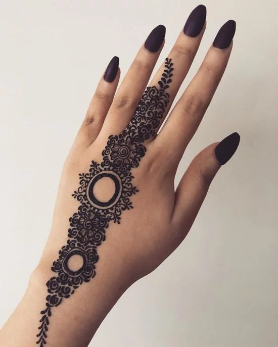 Mehndi Design for back hand