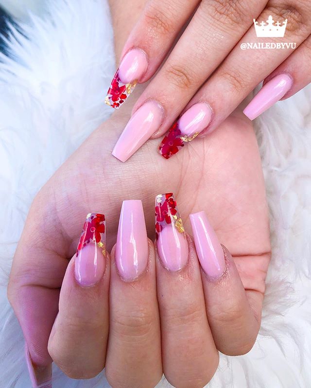 Lady Flower Nails Ideas | Atlanta GA