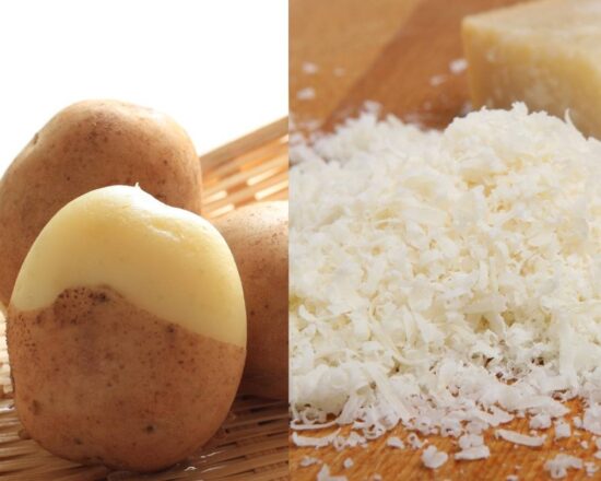 Boiled Potato and Grated Cheese