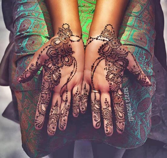 Arabic Pattern Front Hand Mehndi Design