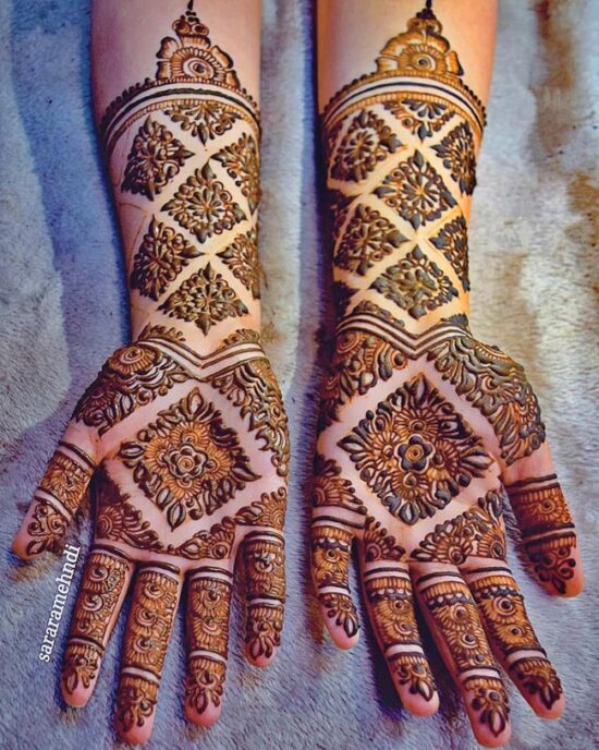 Front Hand Mehndi Design