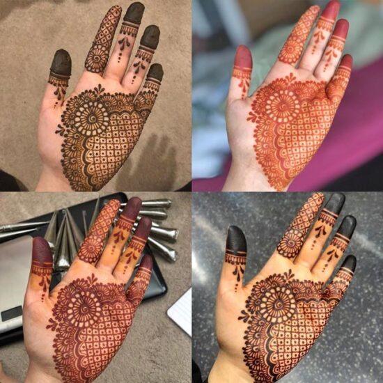 Simple Front Hand Mehndi Design