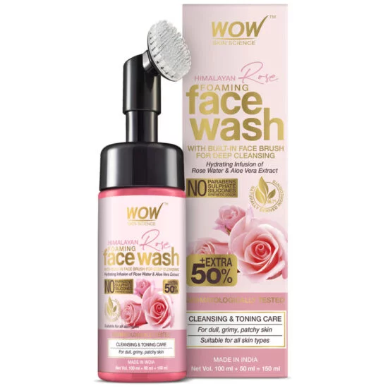 WOW Skin Science Himalayan Rose Foaming Face Wash