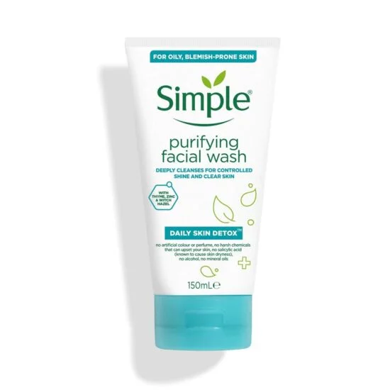 Simple Daily Skin Detox Purifying Facial Wash