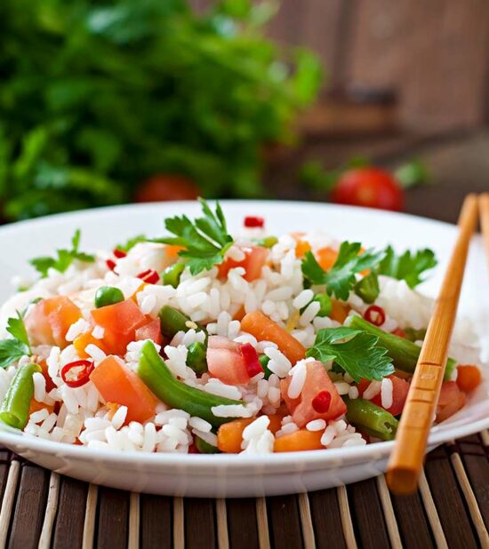 Making Refreshing Rice Salads