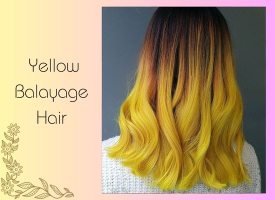 Yellow Balayage Hair