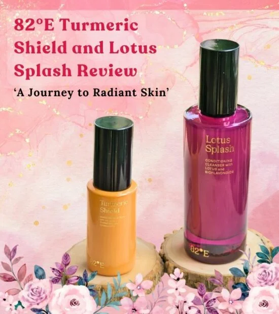 My Experience with 82°E Turmeric Shield and Lotus Splash: A Journey to Radiant Skin