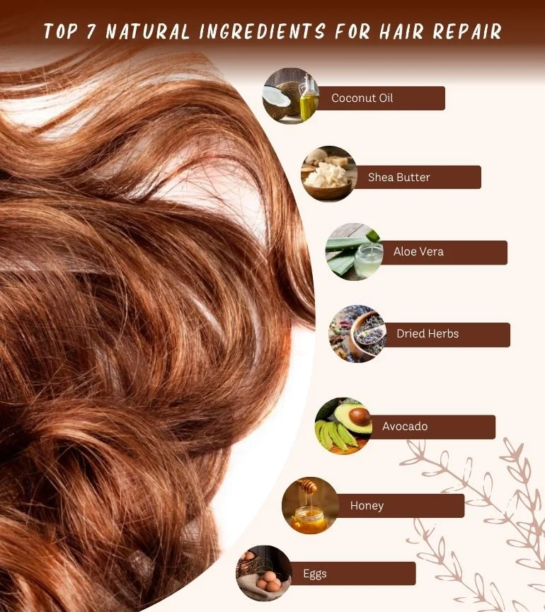 You are currently viewing 7 Natural Ingredients for Repairing and Restoring Hair Naturally
