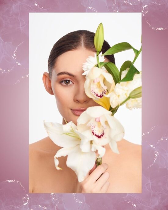 Beautiful Girl With Flowers