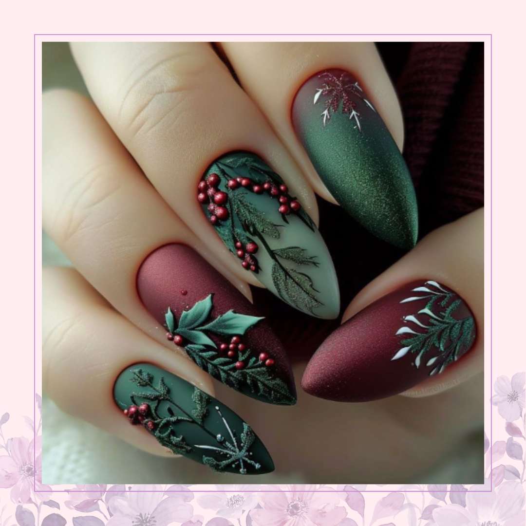 Maroon Vintage Nails That Shine in 2025